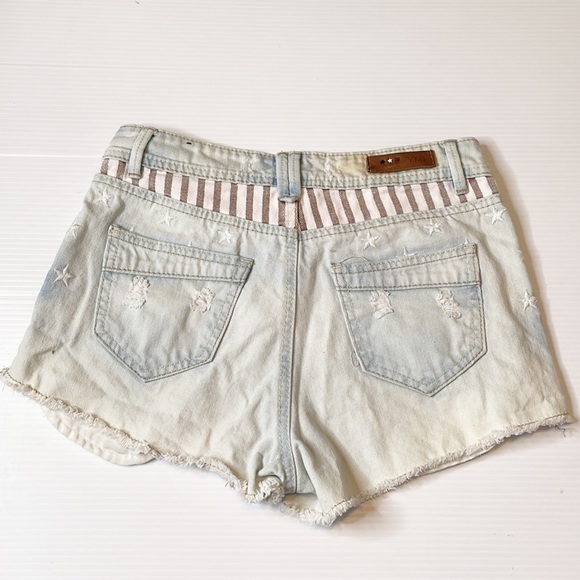 YMI Stars & Stripes Jeans Shorts ( 2) - Picture 3 of 6